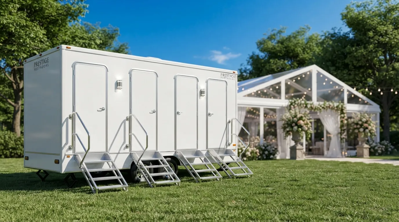 4 Stall Restroom Trailer in Garland, TX