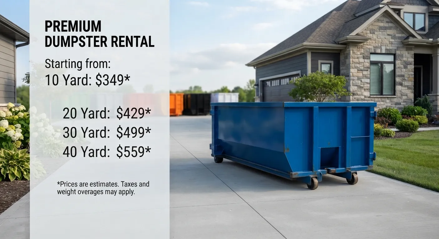 Dumpster Rental Cost in Garland, TX
